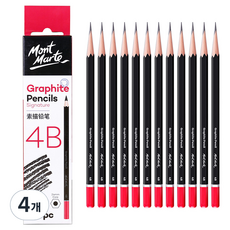 Mont Marte 蒙瑪特 Donga PMS素描筆 鉛筆 12入, 4個, 4B