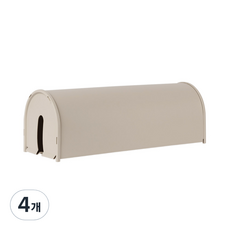 生活森林 洞穴式延長線整理收納盒, 灰色, 4個