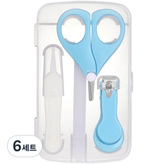 孩童指甲剪 4件組, 藍色, 6組