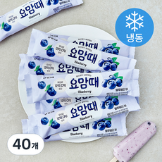 빙그레 요맘때바 블루베리 (냉동), 40개, 1개입, 70ml