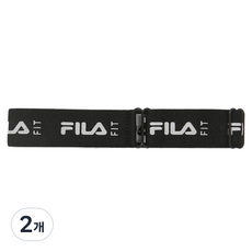 휠라 FIT 패션 헤어밴드 FS3BDE5105F_BLK, 블랙, 2개