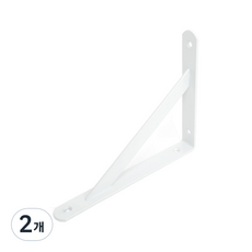 層架國度 堅固層板支架 250 x 200 mm, 白色, 2個