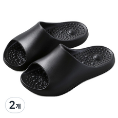 Mongsters 舒適腳感辦公室指壓拖鞋 240~245mm, 2個, 黑色