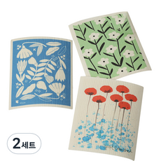 brwd 魔法纖維素繪畫花園廚房紙巾3件組, 2套, 3個