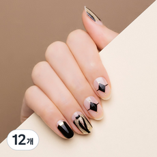 젤로젤로 젤네일 스티커, 12개, 섹시벡