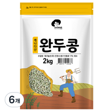 엉클탁 완두콩, 2kg, 6개