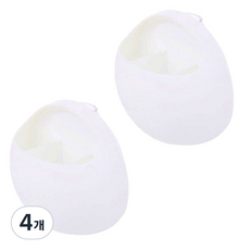 Block Mart 吸盤式牙刷架, 白色, 4個