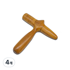 生命點刮痧指壓按摩器, 4個, 木（交叉）