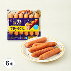 주부구단 구운마늘 프랑크 소시지, 450g, 6개