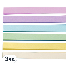 Miso-roun 活動雙面星星摺紙多用途紙 馬卡龍色 540張組合, 3套, 6色