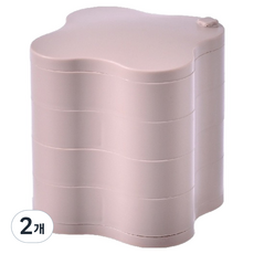 모아노 4단 쥬얼리박스, 핑크, 2개