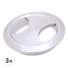 Choice Hardware 鋁製電線蓋, 銀色, 3個