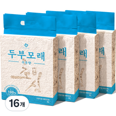 이수펫 두부 고양이모래, 7L, 16개, 우유