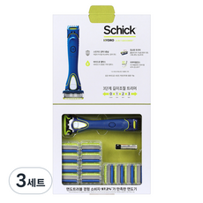 쉬크 하이드로5 그루머 핸들 + 날 13p 세트, 3세트