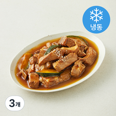 요리락 단호박이 한웅큼 들어간 돼지갈비찜 (냉동), 3개, 600g