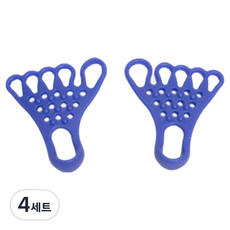굿굿샵 발가락 스트레칭기 양발착용 세트 블루, 4세트