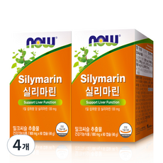 나우푸드 실리마린, 60정, 4개