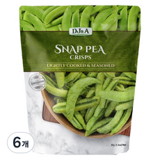 DJ&A 思納豆 豌豆脆片, 6個, 30g