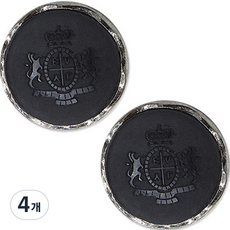 Button King 東大門鈕扣王 鋸齒結合鈕扣 15mm, 4個, 黑色黑鎳