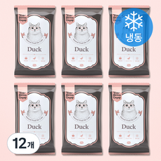 토빈즈챱 전연령 고양이 화식사료, 오리, 50g, 12개