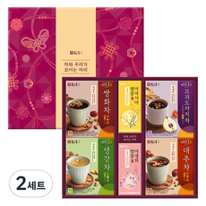 Damtuh 丹特 蜂蜜茶Plus 6種組+購物袋, 洋槐蜂蜜 10p + 野花蜂蜜 10p + 蘋果和風鈴草茶 15p + 紅棗茶 15p + 雙花茶 15p + 薑茶 15p, 2套