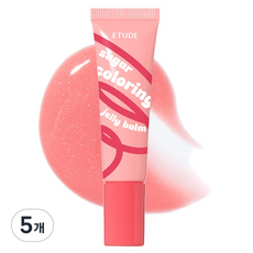 에뛰드 슈가 컬러링 젤리 밤, 9g, 5개, 06 피치 트위스트