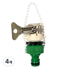 길그리 수도꼭지 호스 연결 커넥터 멀티 호환형 14~20mm, 4개