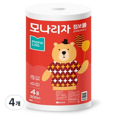 모나리자 2겹 점보롤, 300m, 4개, 4롤