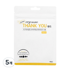 KimYongSuk 第5代Hydro Thank You男女通用胸貼 38mm 40入, 5個