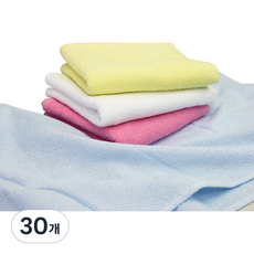 Songwol 松月 CS32 洗臉毛巾 55g 30支, 天藍色, 30個