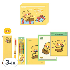 KAKAO FRIENDS 特別文具Chunsik組, 3套, 混色