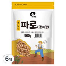 엉클탁 파로 엠머 밀, 500g, 6개
