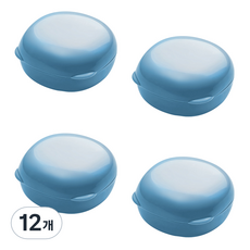 에버하우스 버블베어 여행용 비누케이스 4.6 x 8 x 8 cm, 블루, 12개
