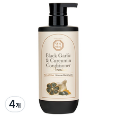 DAENG GI MEO RI 頂級黑蒜與薑黃素潤髮乳, 4個, 500ml
