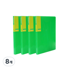 희망화일 아이콘 칼라 화일 10P 내지 고정형, 녹색, 8개