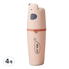 Market A 側臉狗狗牙刷盒, 粉紅色, 4個