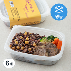 정성담은한상 숯불향에 구운 소고기 등심 & 7곡 잡곡밥 (냉동), 290g, 6개