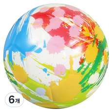 밀알컴퍼니 시간때우기 귀여운 스트레스해소 주물럭 럭셔리 축구공 12cm 랜덤발송, 6개