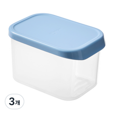 실리만 아이스웨이 실리콘 냉동용기 아이스블루 WSK7103, 3개, 600ml