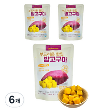 해맑음 부드러운 한입 밤고구마, 6개, 70g