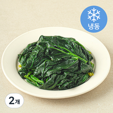 나물투데이 국내산 데친 시금치 (냉동), 2개, 250g