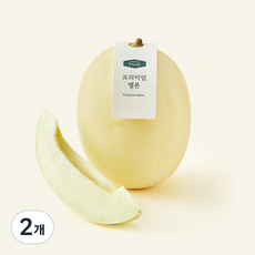 온브릭스 주식회사 농업회사법인 프리미엄 백설 멜론, 2개, 1.5kg