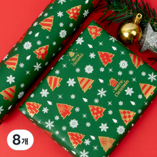 좋은기븐종이포장지, 해피트리 그린 + 그린, 8개