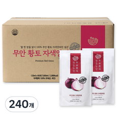 청춘농장 무안 황토 자색 양파즙, 120ml, 240개