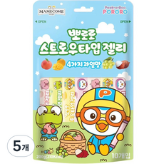 마미꼬미 뽀로로 스트로우타입젤리 10p, 200g, 5개