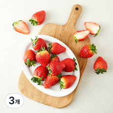 비타킹 딸기 중과, 3개, 500g