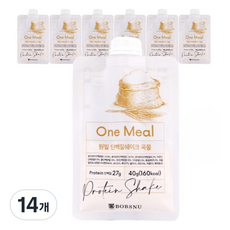 서울대밥스누 한끼 원밀 단백질쉐이크 곡물맛, 40g, 14개
