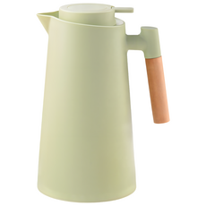 TLYS-J 北歐風玻璃內膽保溫壺, 1個, 1L, 淺淺綠