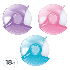 마패드 제노아 원형 슬라이딩 지우개, 랜덤발송, 18개