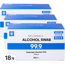 어웨이크어슬립 알콜스왑, 18개, 100개입